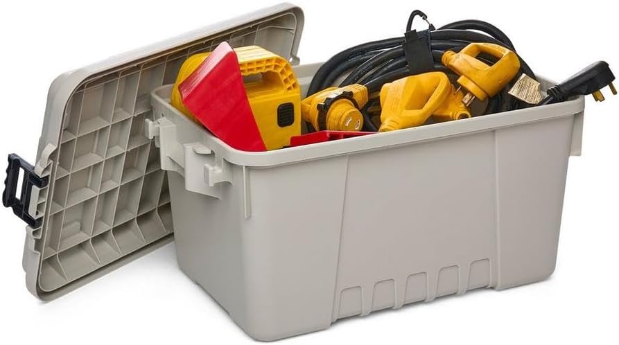 Heavy‑Duty Plastic Storage Trunk Bins