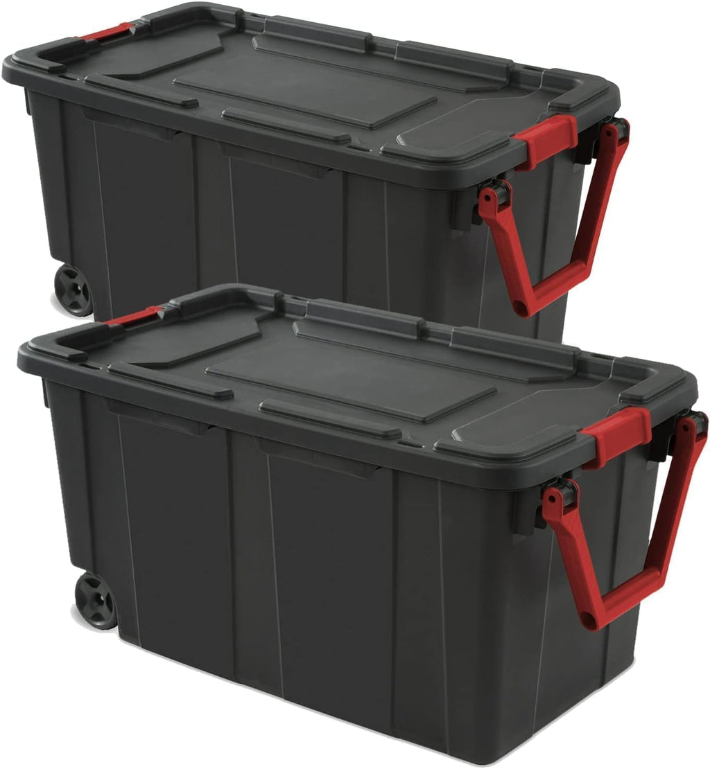 Heavy‑Duty Stackable Plastic Storage Bins
