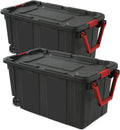 Heavy‑Duty Stackable Plastic Storage Bins
