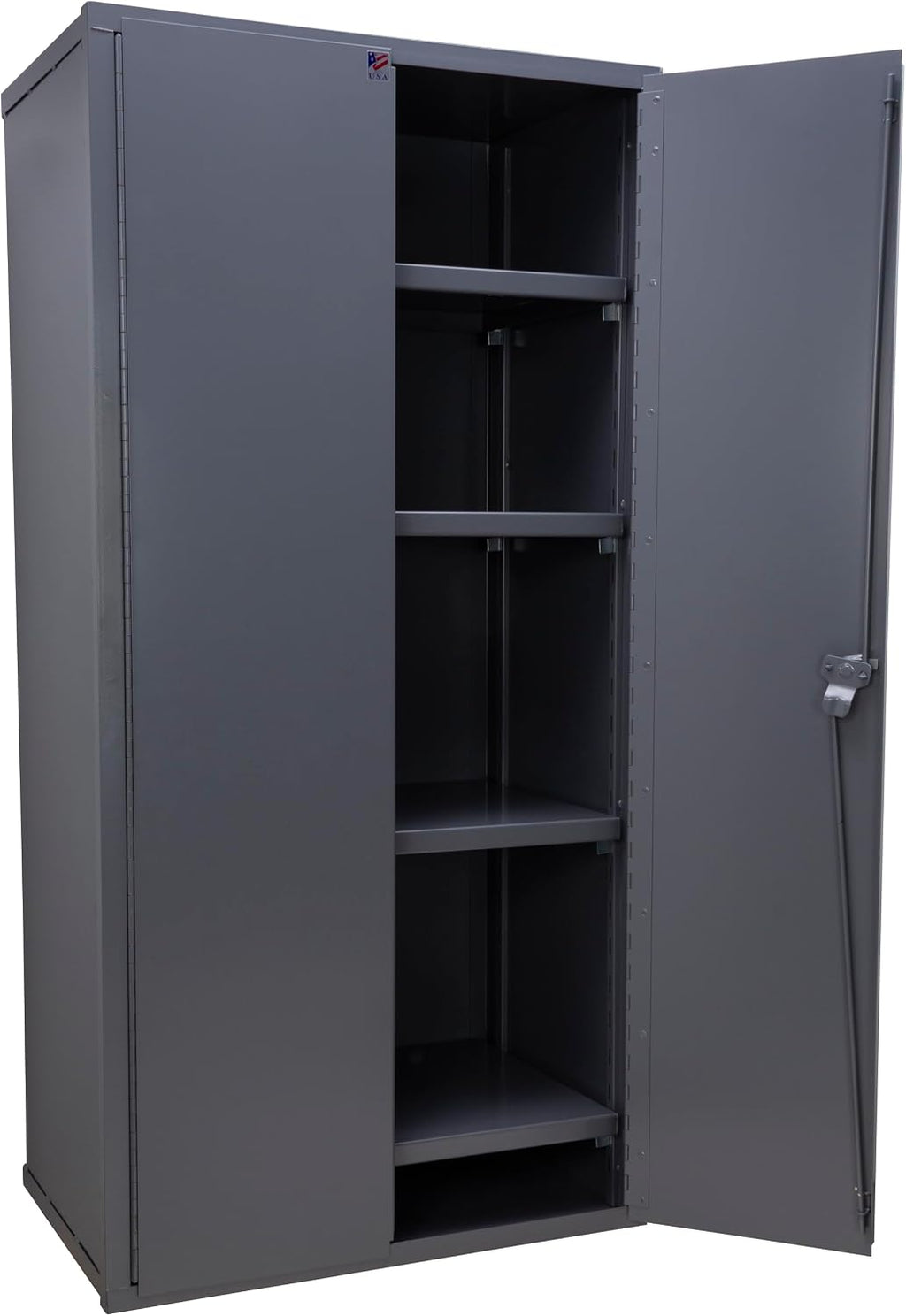 Gray Lockable Steel Garage Storage Cabinet