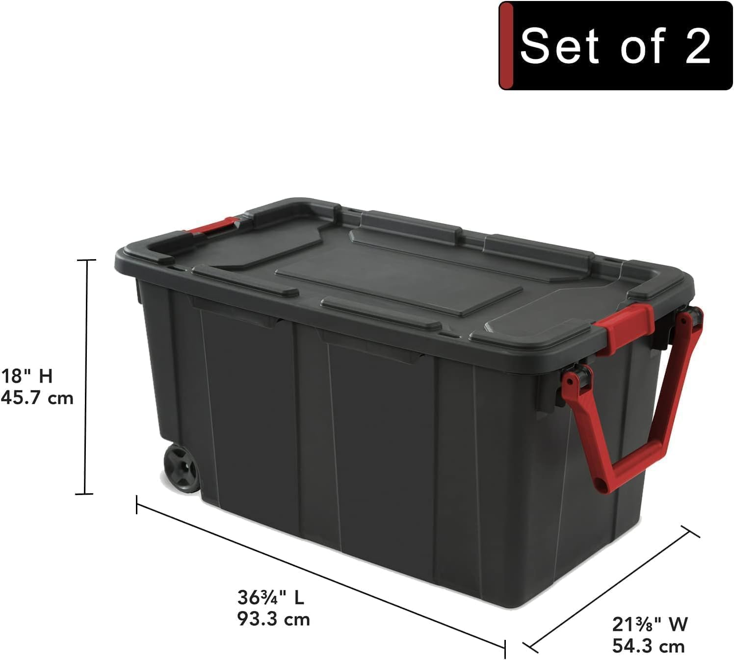 Heavy‑Duty Stackable Plastic Storage Bins