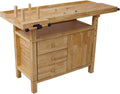 Heavy‑Duty Wood Workshop Workbench Table
