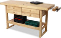Rubberwood Garage Workshop Storage Workbench