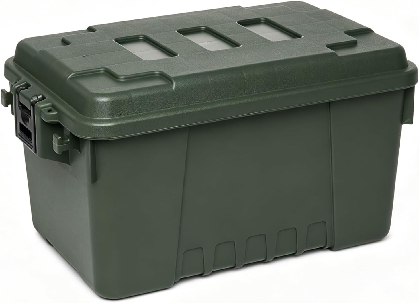 Green Wheeled Lockable Storage Trunk Bin