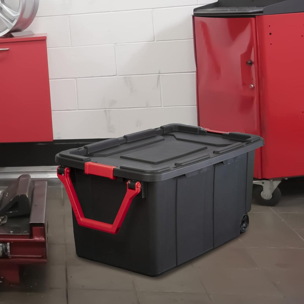 Heavy‑Duty Stackable Plastic Storage Bins