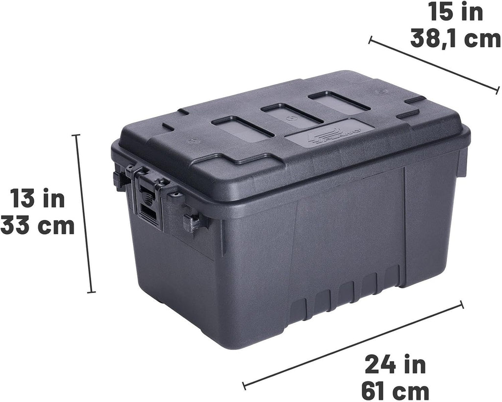 Heavy‑Duty Plastic Storage Trunk Bins