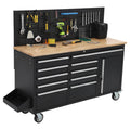 Heavy‑Duty Rolling Garage Tool Workbench Cabinet
