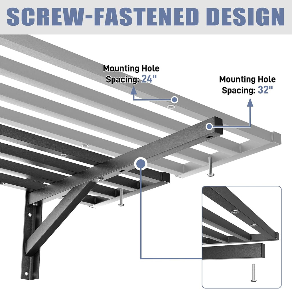 Heavy‑Duty Wall‑Mounted Storage Shelves