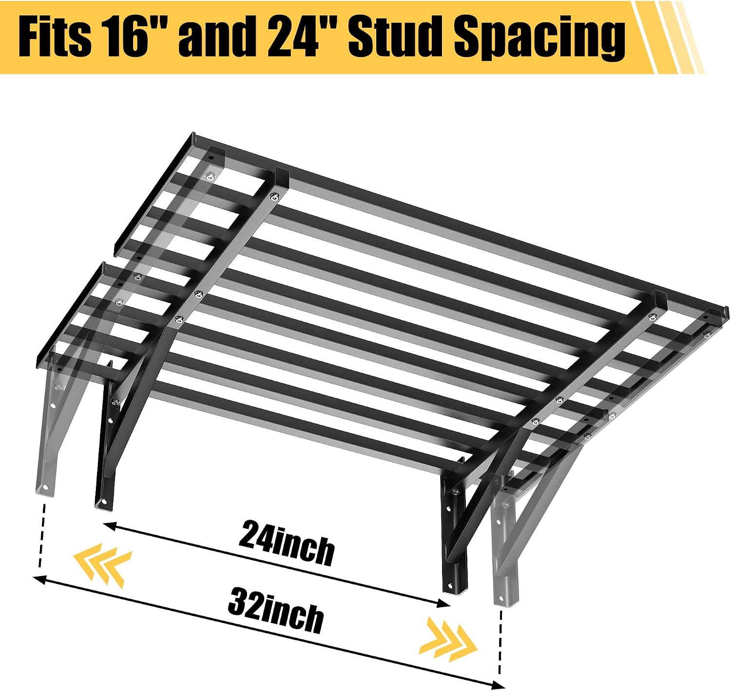 Heavy‑Duty Wall‑Mounted Garage Storage Shelves