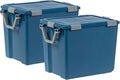 Navy Airtight Plastic Storage Bins