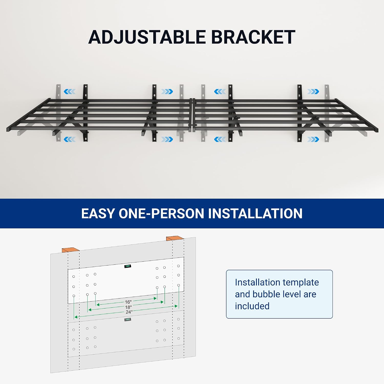 Black Heavy‑Duty Garage Wall Storage Shelving