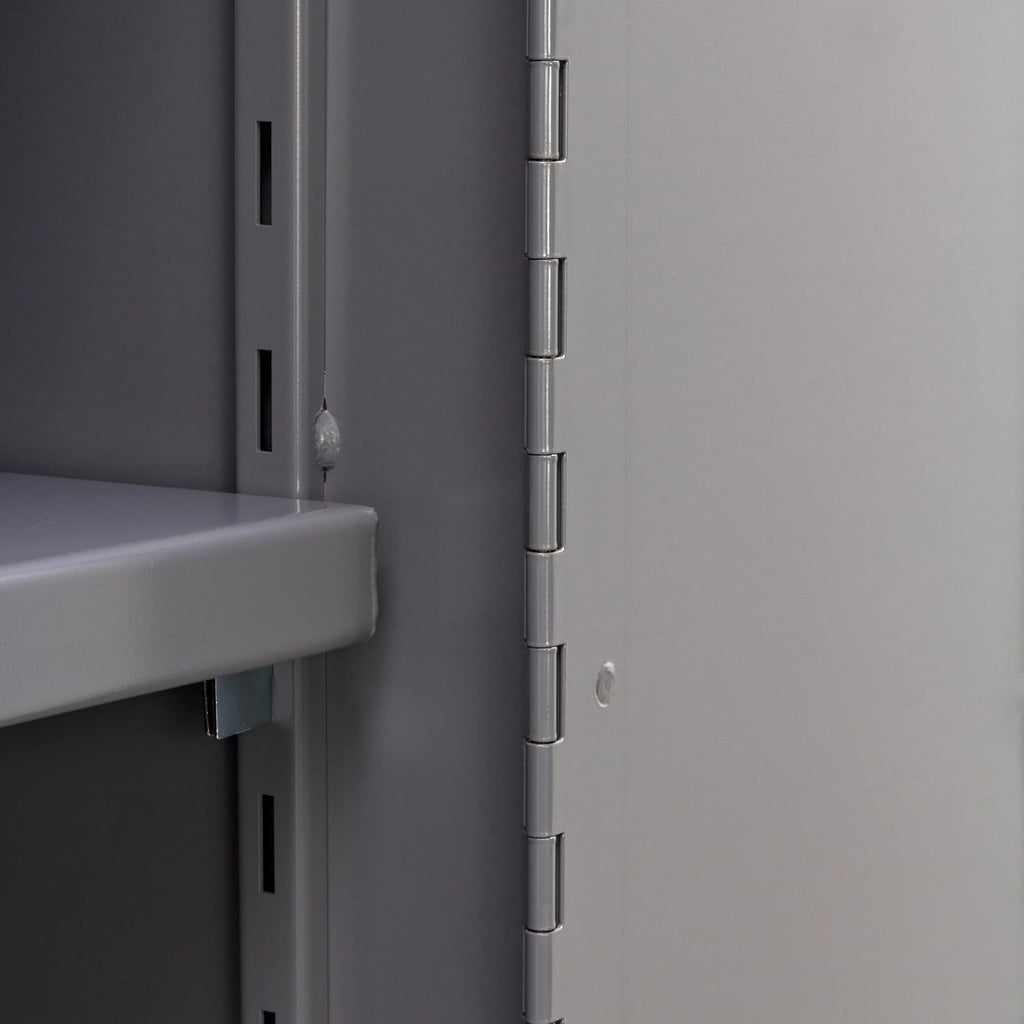 Gray Lockable Steel Garage Storage Cabinet