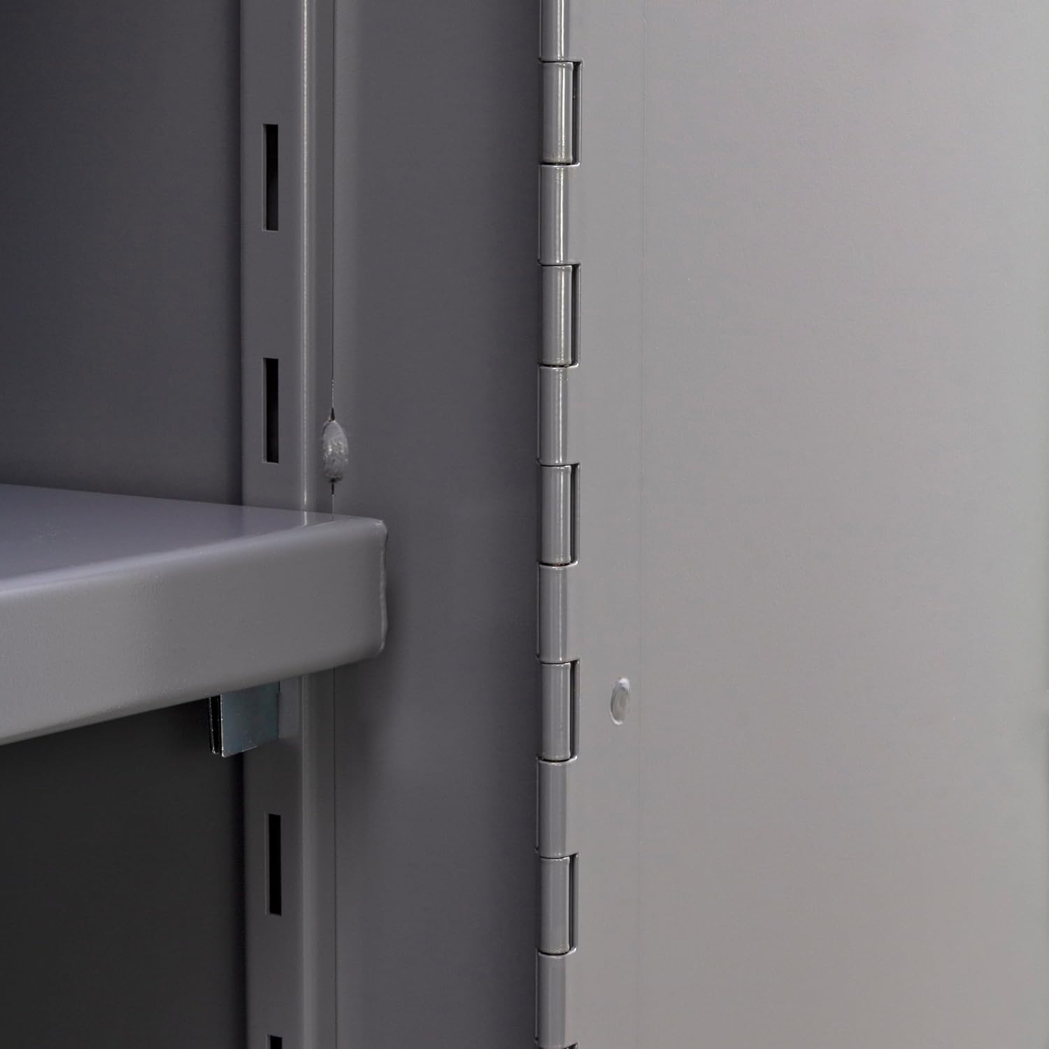 Gray Lockable Steel Garage Storage Cabinet