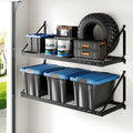 Black Garage Wall‑Mounted Storage Shelving Rack